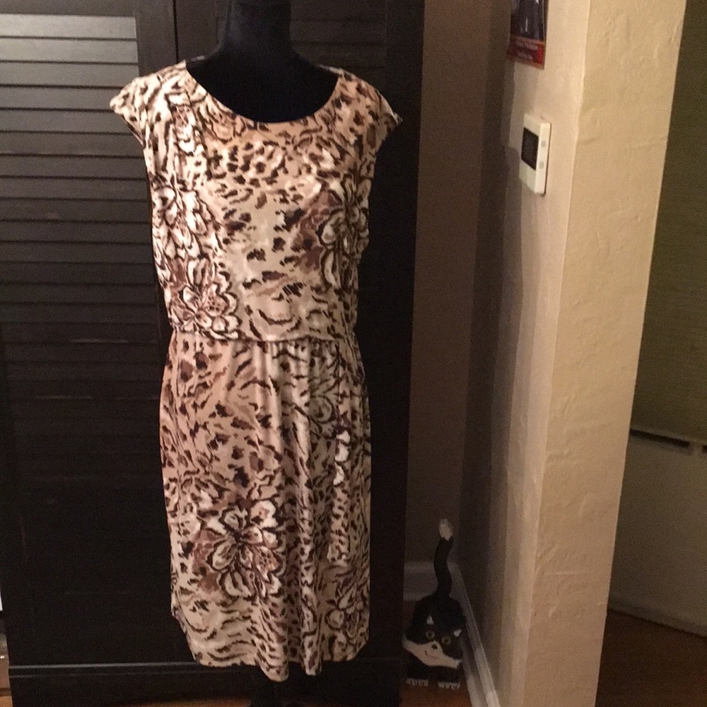 Dana Buchman Pretty Floral Print Dress